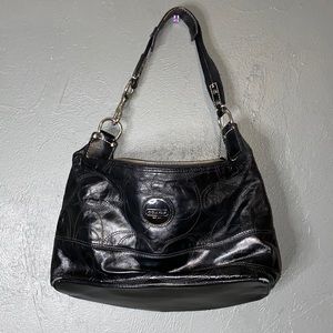 Women’s Black Leather Coach Bag